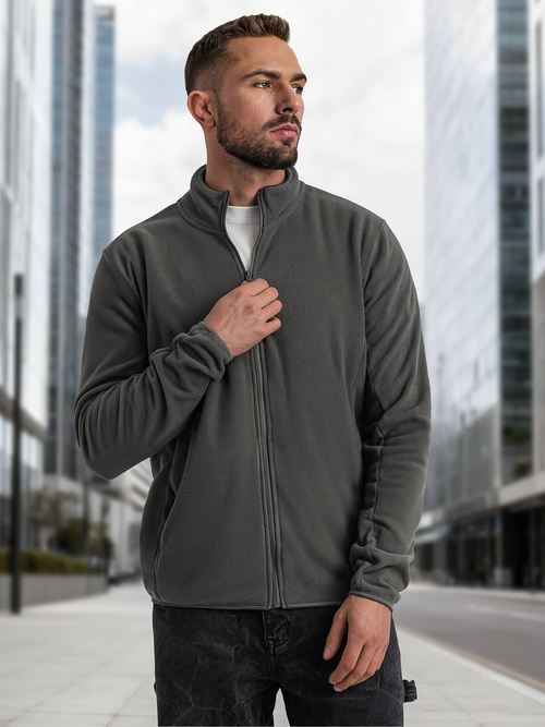 Vīriešu džemperis grafīta OZONEE JS/HH016/5