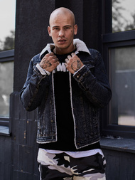 Vīriešu džinsa virsjaka grafīta OZONEE JB/JP1109 