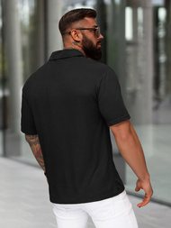 Vīriešu polo krekls melns OZONEE O/YN2/593