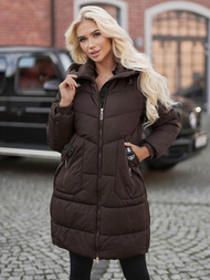 Sieviešu ziemas jaka šokolāde OZONEE JS/16M9302/158Z