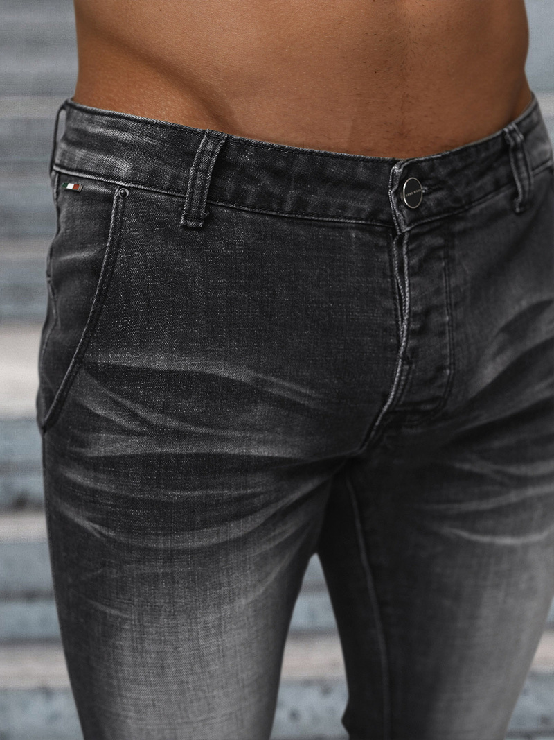 Vīriešu džinsi debesu melni OZONEE NB/MP0091N