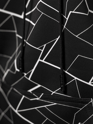 Vīriešu džemperis ar kapuci melns OZONEE JS/8B1235/3