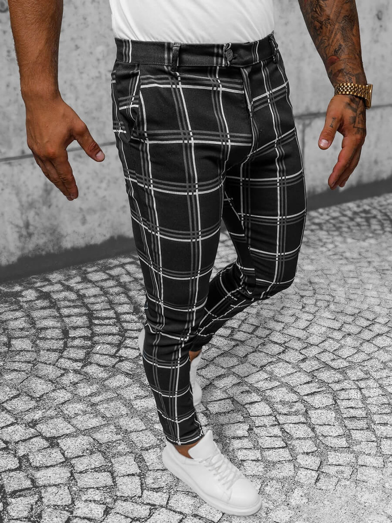 Vīriešu Chino Bikses Melni OZONEE O/P4028