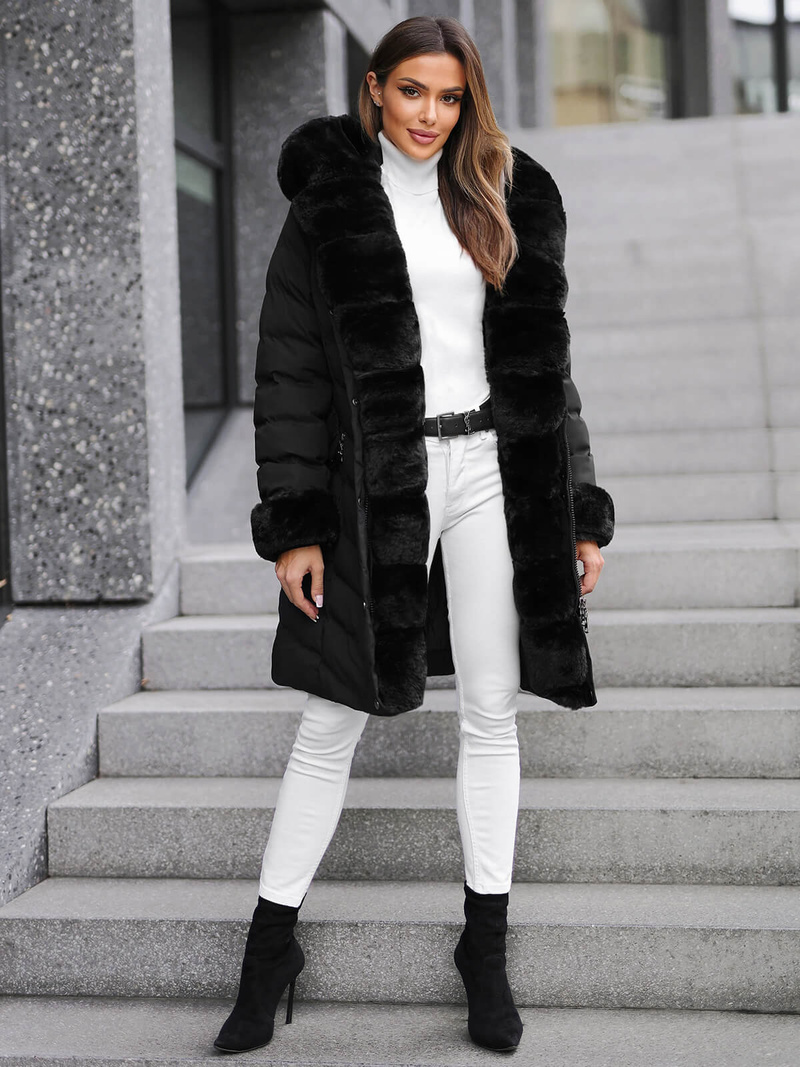 Sieviešu jaka melna OZONEE JS/5M3156/392