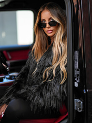 Sieviešu jaka melna OZONEE JS/11Z8259