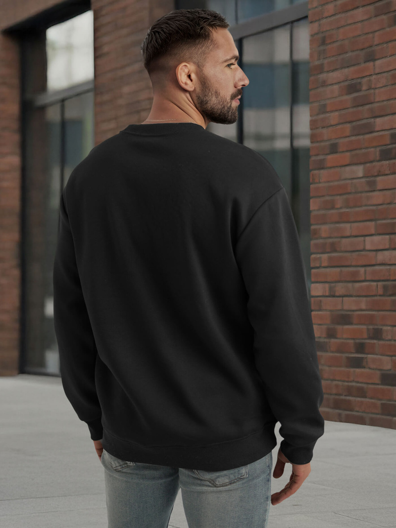 Vīriešu džemperis melns OZONEE JS/65B3920/3