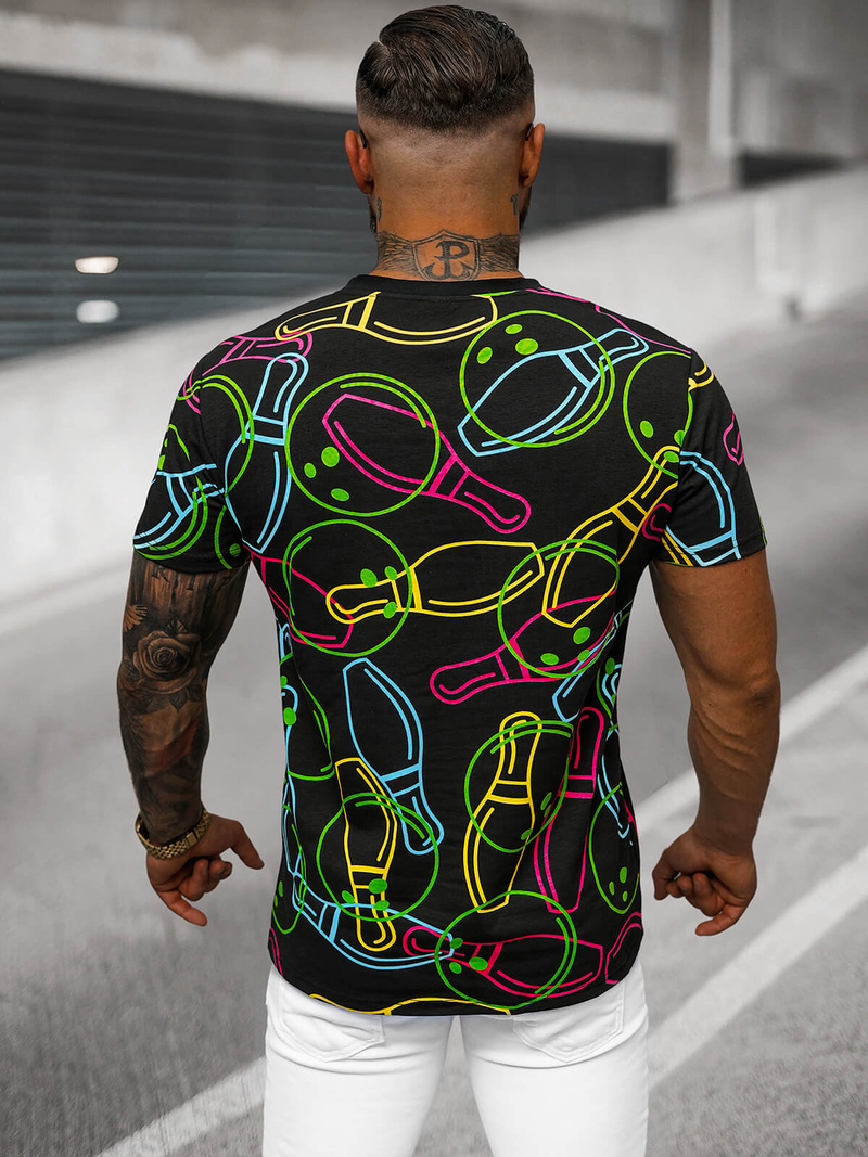 Vīriešu T-krekls Melns OZONEE O/T1272/3