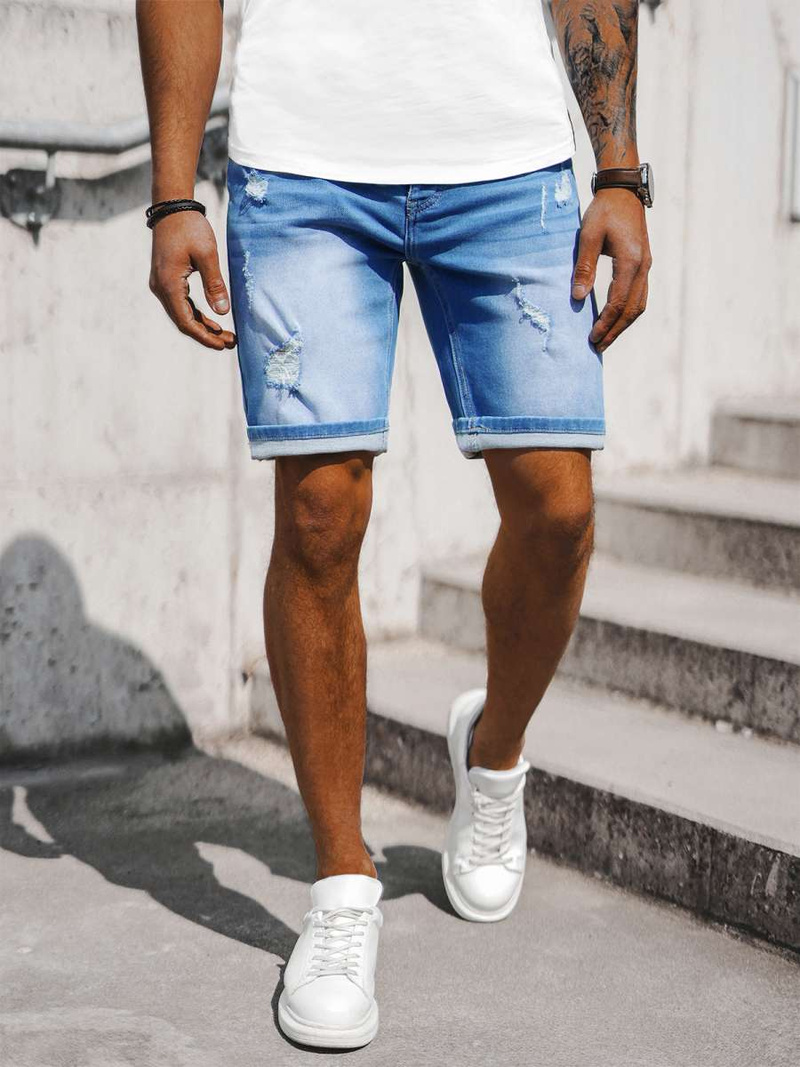 Vīriešu šorti debesu gaiši debesu zili OZONEE NB/MP0060BZ