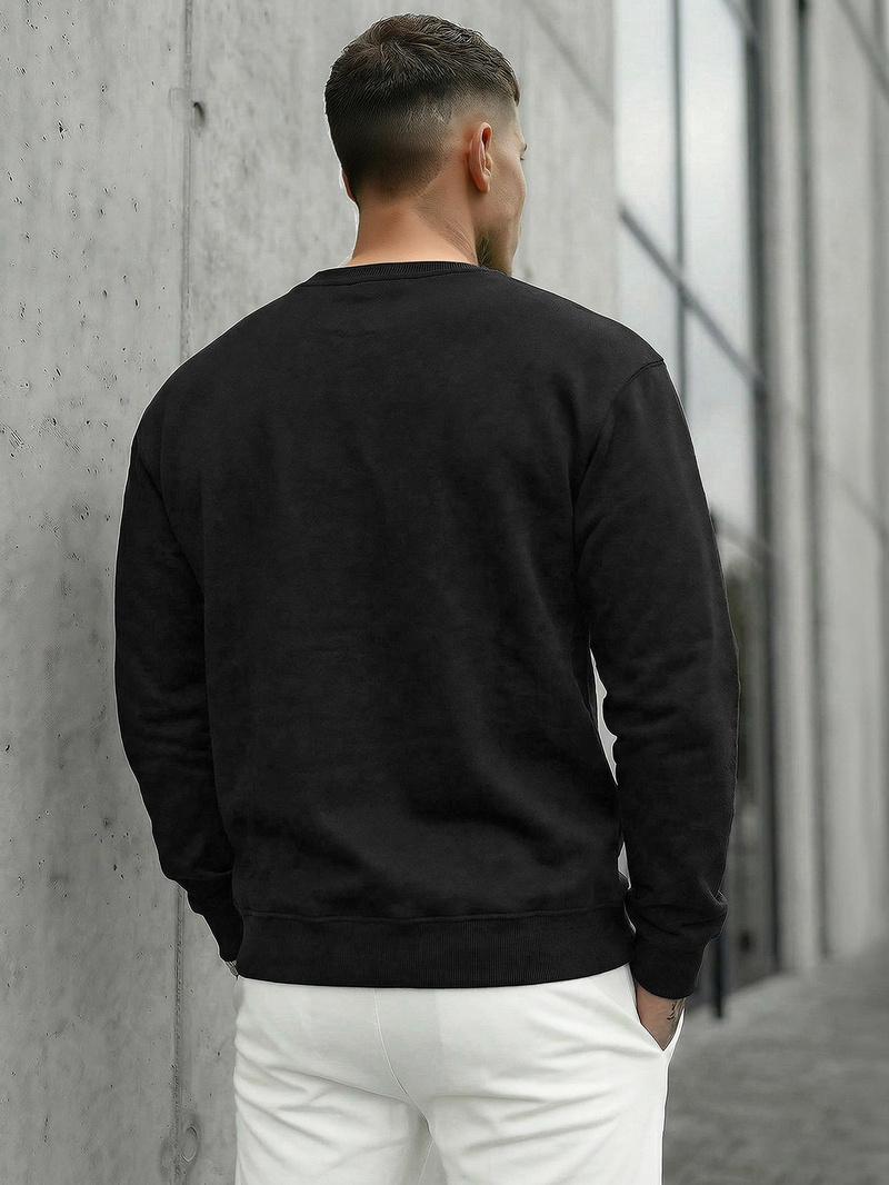 Vīriešu džemperis melns OZONEE JS/8B1768/3