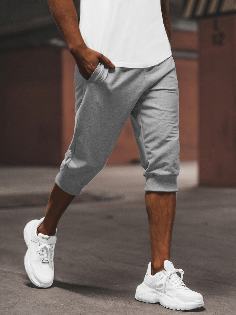 Vīriešu sporta šorti pelēki OZONEE JS/XW07/2Z