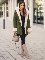 Sieviešu ziemas jaka zaļa OZONEE JS/M763/136Z