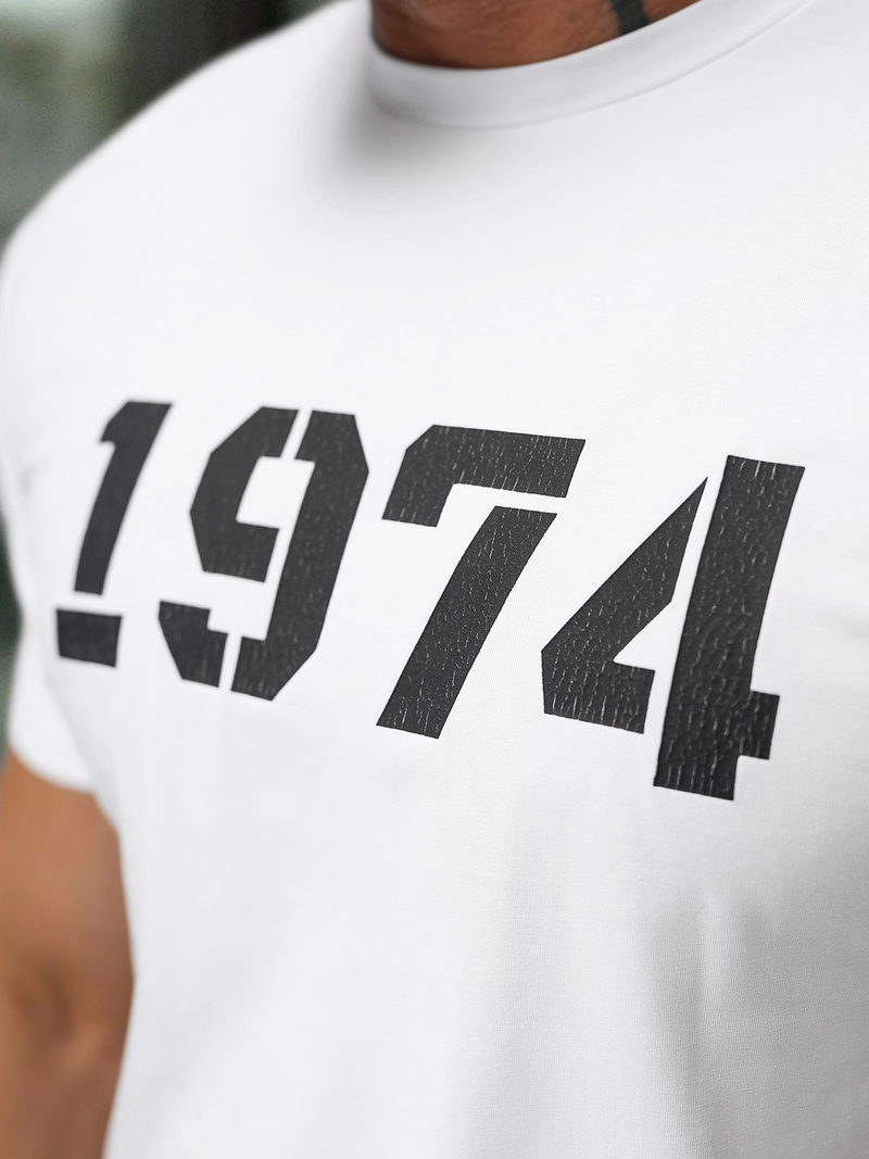 Vīriešu t-krekls balts OZONEE NB/MT3130