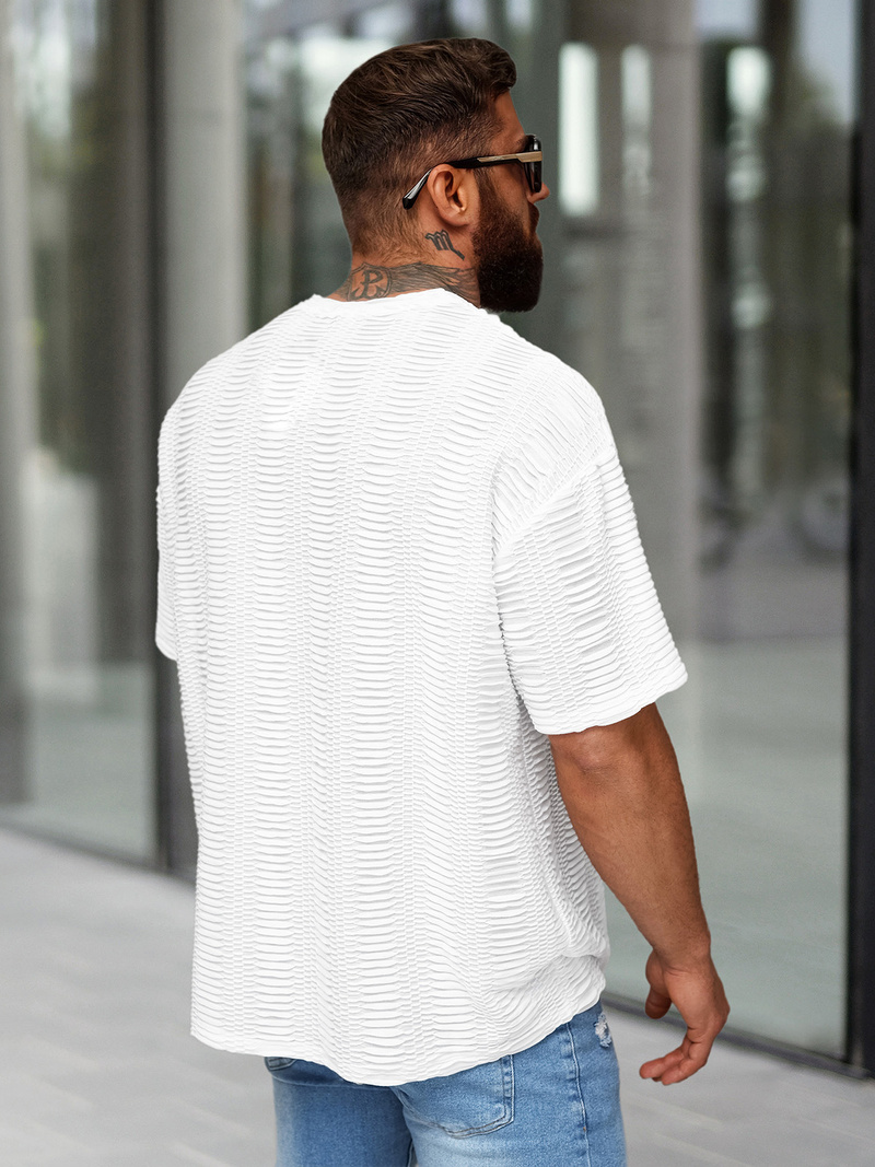 Vīriešu t-krekls balta OZONEE O/B1149