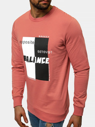 Vīriešu džemperis Tumši rozā OZONEE B/21402023