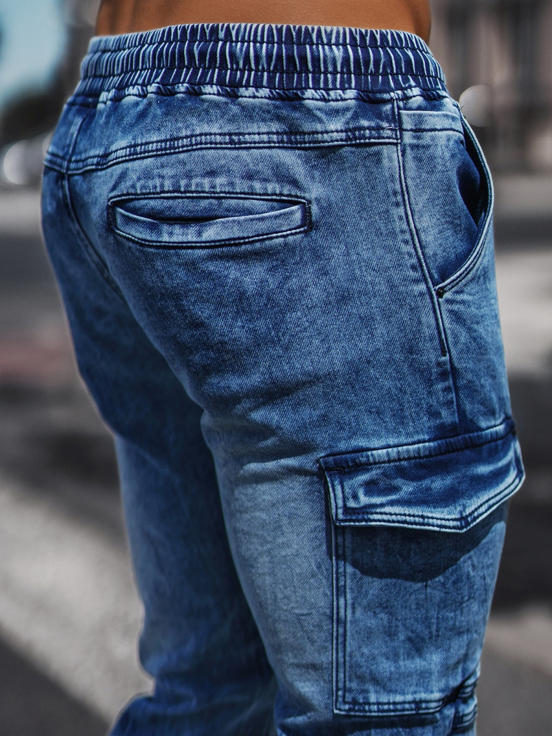 Vīriešu jogger bikses debesu zili OZONEE NB/MP0058B