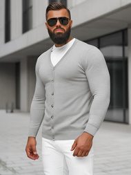 Vīriešu svīteris pelēks OZONEE NB/MM6006/2Z