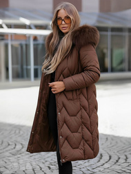 Sieviešu ziemas jaka šokolāde OZONEE JS/5M3229/158