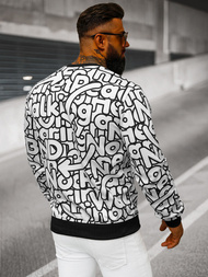 Vīriešu jaka balta OZONEE JS/8B1137/1