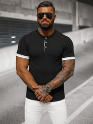 Vīriešu t-krekls melns OZONEE O/M011