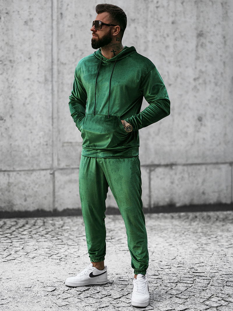 Vīriešu treniņtērps zaļš OZONEE O/D7517