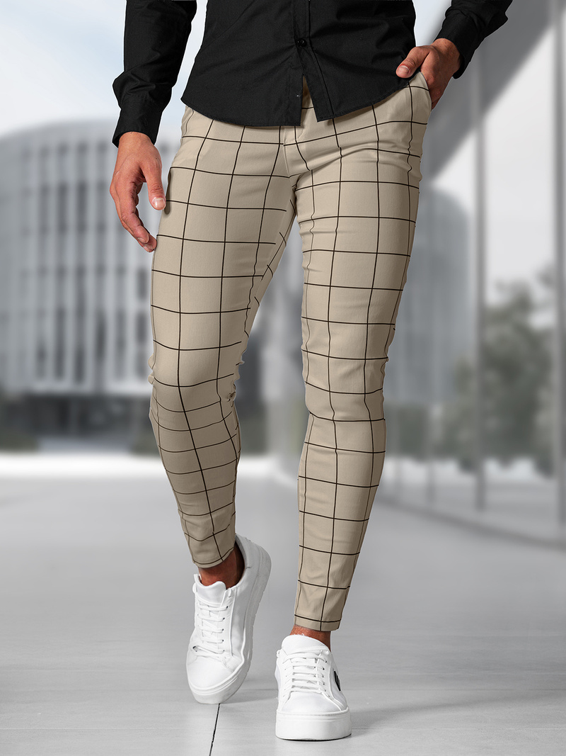 Vīriešu Chino Bikses Smilšu OZONEE O/P4009Z