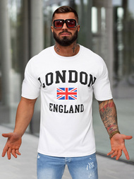 Vīriešu T-krekls Balts OZONEE JS/8B1373/1