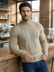 Vīriešu svīteris smilšu OZONEE JS/59B3608/155