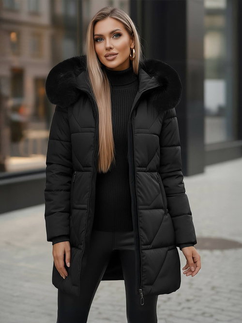 Sieviešu jaka melna OZONEE JS/16M9099/392Z