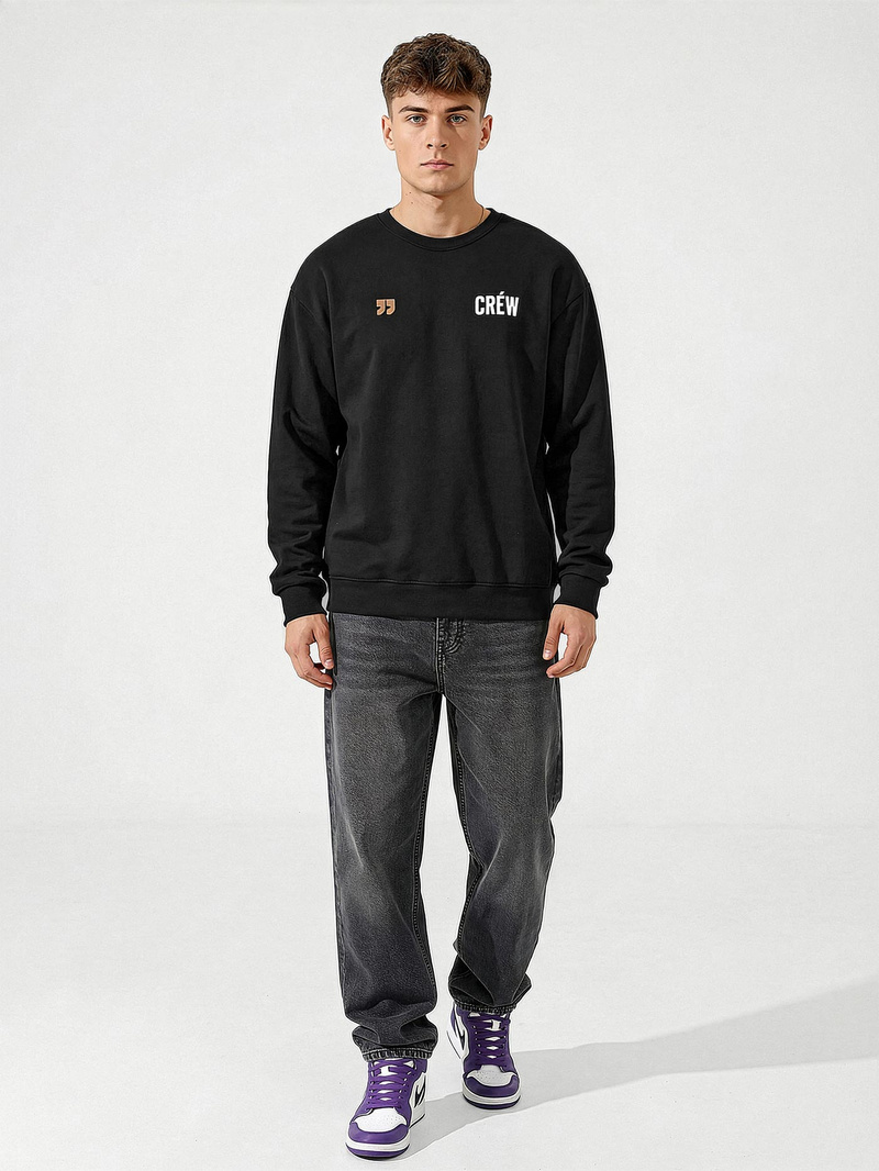 Vīriešu džemperis melns OZONEE JS/65B3917/3Z