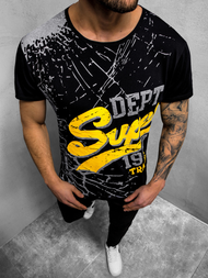 Vīriešu T-krekls melns OZONEE JS/KS1942Z