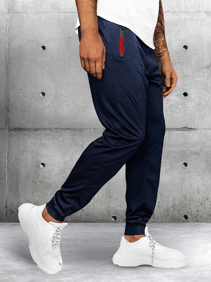 Vīriešu sporta bikses tumši zilas OZONEE JS/68K10350Z