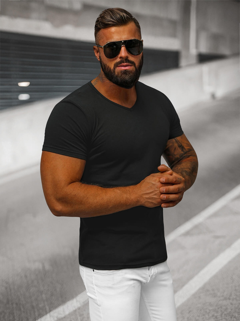 Vīriešu T-krekls Melns OZONEE JS/712007Z