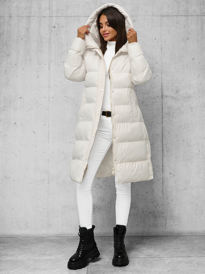 Sieviešu jaka ecru OZONEE JS/5M3253/281