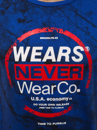 Vīriešu T-krekls debesu zils OZONEE JS/SS10925Z