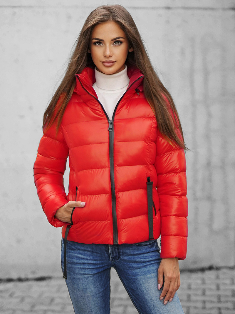 Sieviešu ziemas jaka sarkana OZONEE JS/M782/270Z