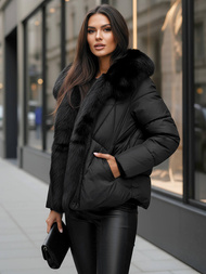 Sieviešu jaka melna OZONEE O/16M9179/392