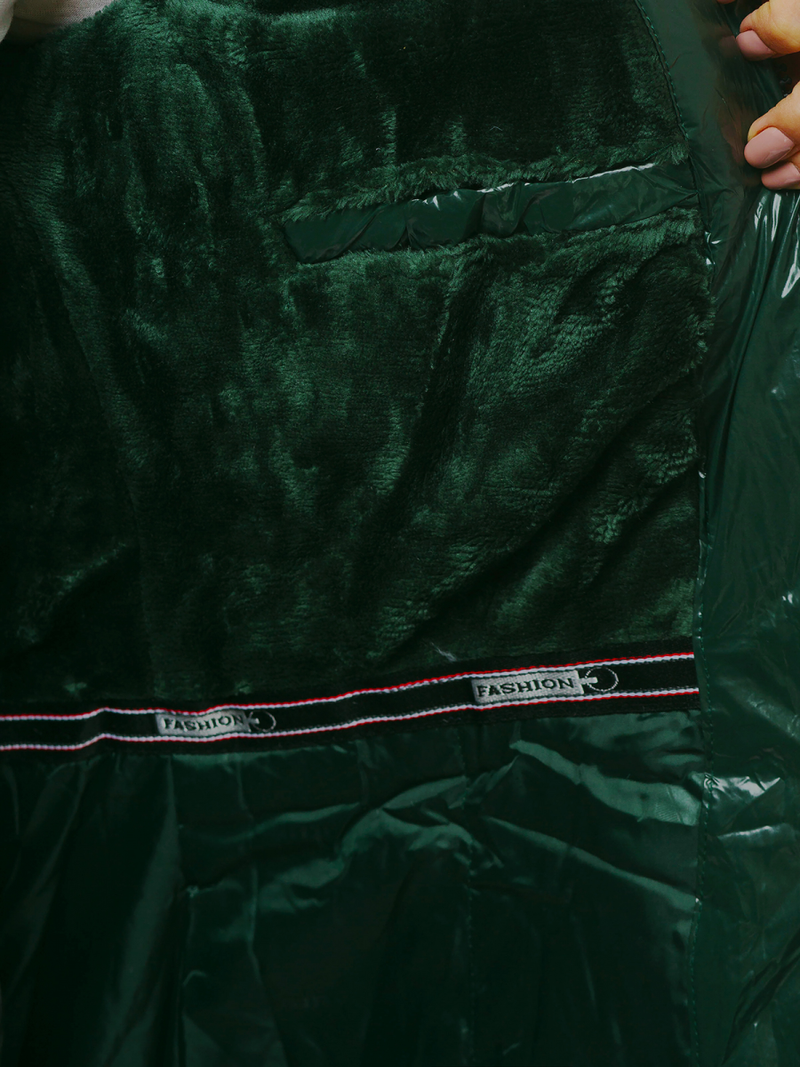 Sieviešu ziemas virsjaka zaļa OZONEE N/6357