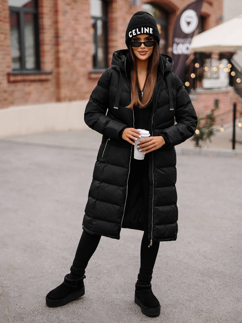 Sieviešu jaka melna OZONEE JS/M736/392Z