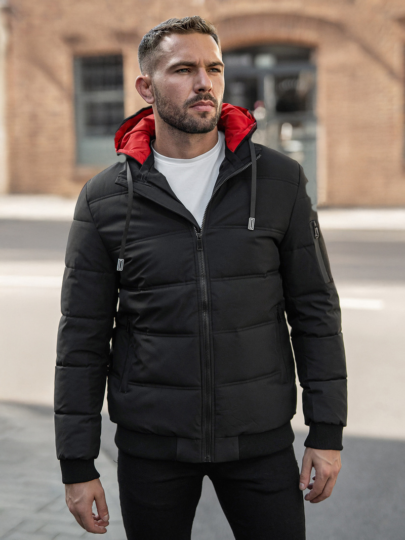 Vīriešu jaka melna OZONEE JS/31M5003Z