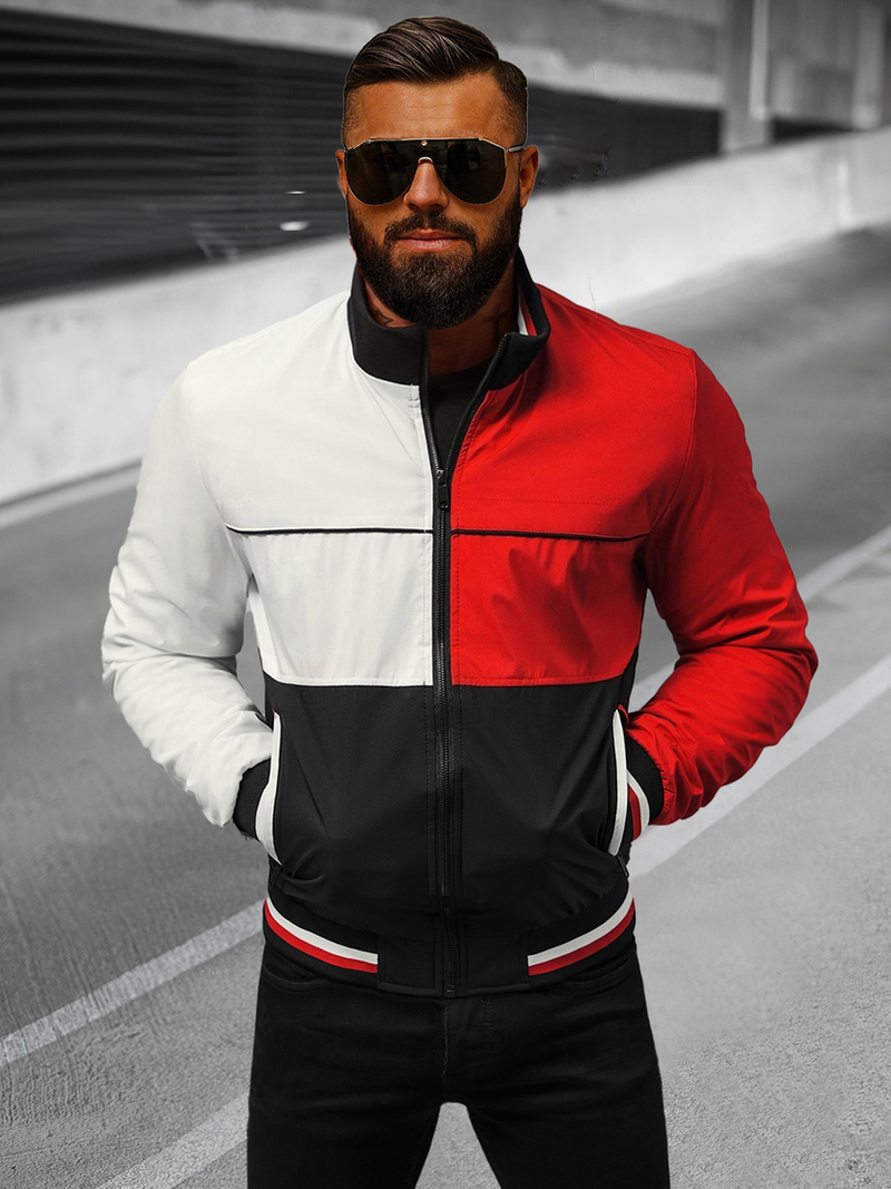 Vīriešu pārejas virsjaka melna OZONEE JS/84M3003/392