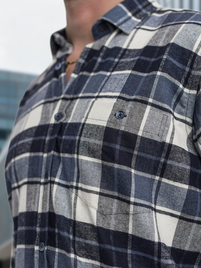 Vīriešu krekls tumši zila OZONEE V/V175