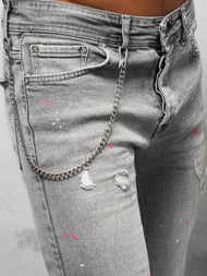 Vīriešu džinsi pelēki OZONEE O/WE1004