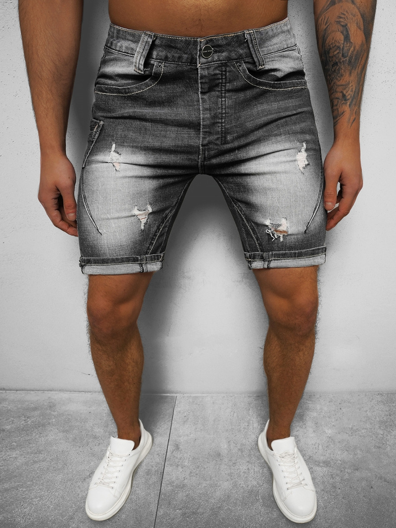 Vīriešu šorti melni OZONEE NB/MP0040N