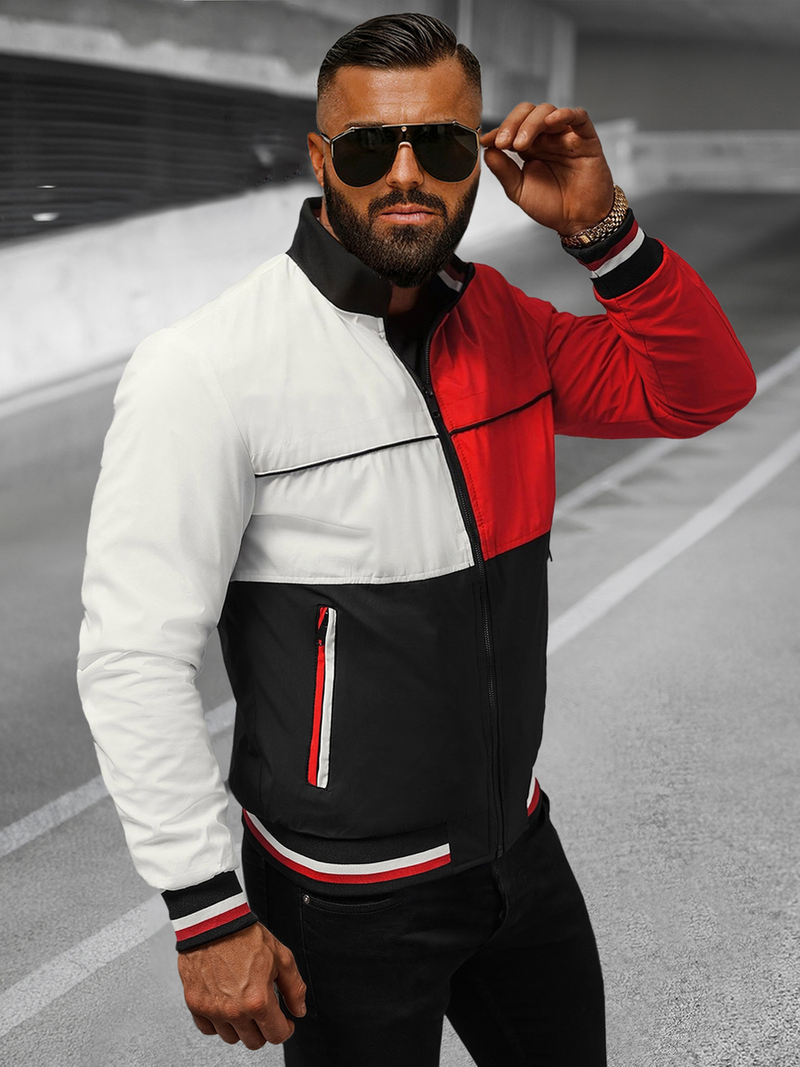 Vīriešu pārejas virsjaka melna OZONEE JS/84M3003/392