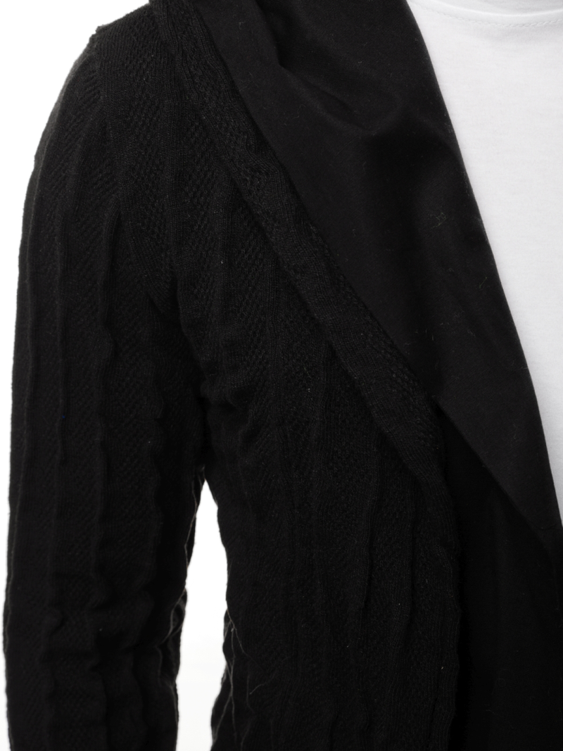 Vīriešu jaka ar kapuci melna OZONEE MACH/2138