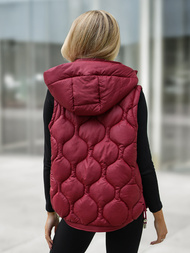 Sieviešu veste bordosarkana OZONEE JS/5M3235/1