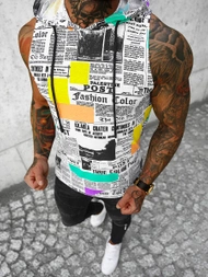 Vīriešu T-krekls bez piedurknēm krāsains OZONEE O/BL309Z