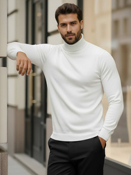 Vīriešu svīteris balts OZONEE V/V24504