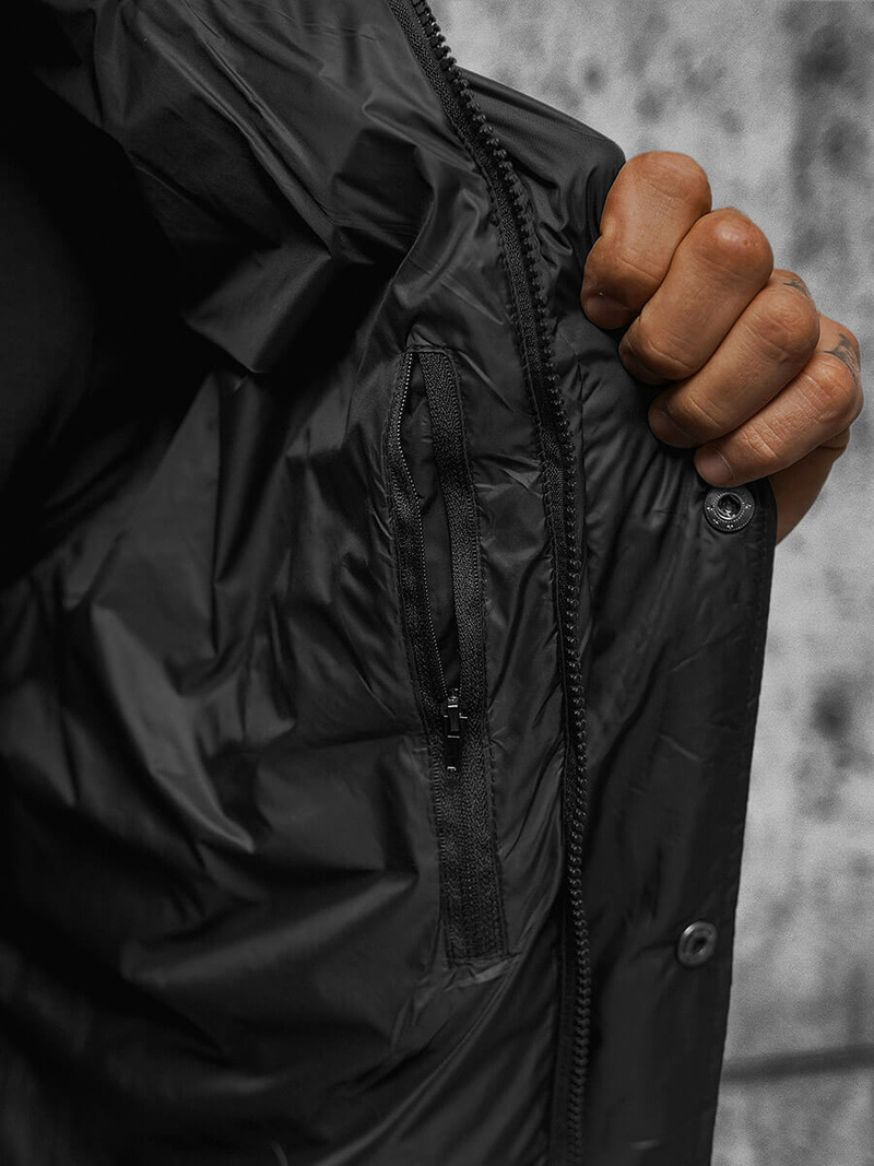 Vīriešu pārejas virsjaka melna OZONEE JS/5M3102/392