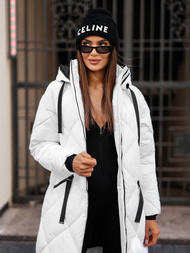 Sieviešu jaka balta OZONEE JS/5M3168/281Z